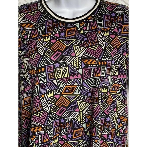 Fresh Prince of Bel-Air Mens Shirt Size Medium 90s Vintage Geometric Pattern - Picture 10 of 12